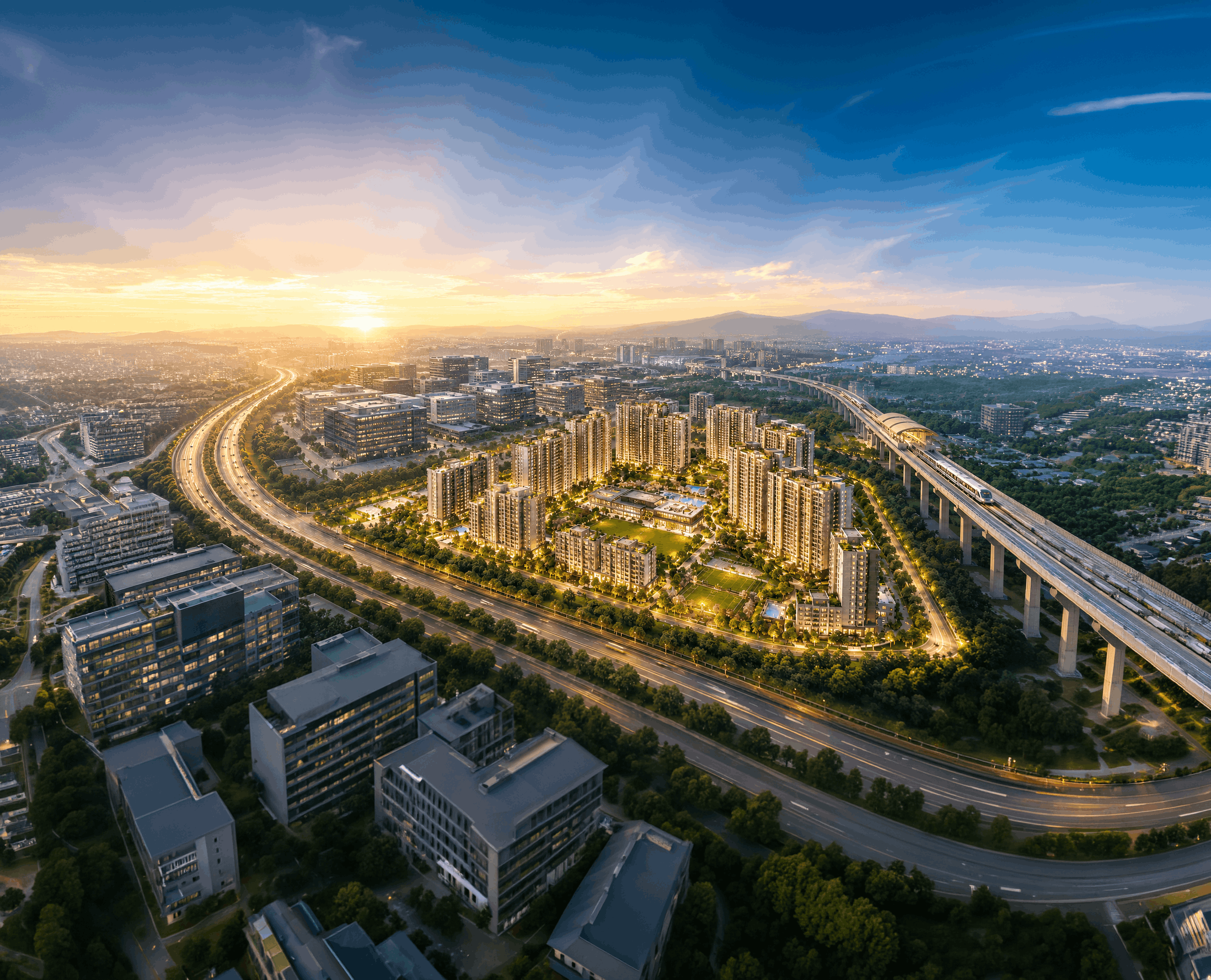 Kumar Magnacity — 150-acre integrated township, Hadapsar Link Road, Manjri, Pune