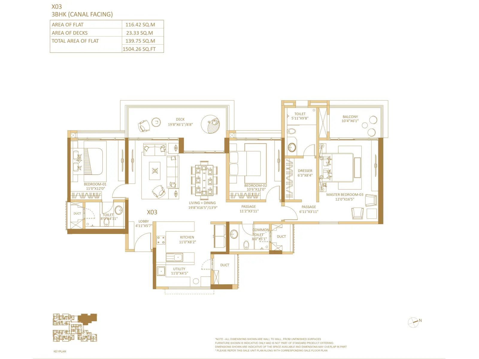 SP Wildernest 4 BHK floor plan — 1,909 sq.ft. carpet area