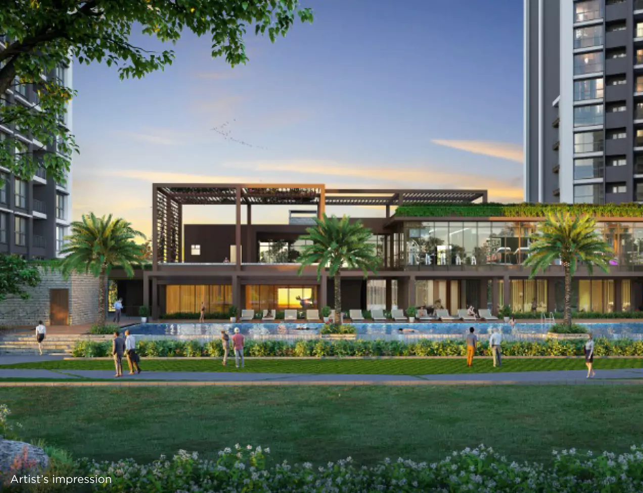 SP Wildernest clubhouse and infinity-edge pool
